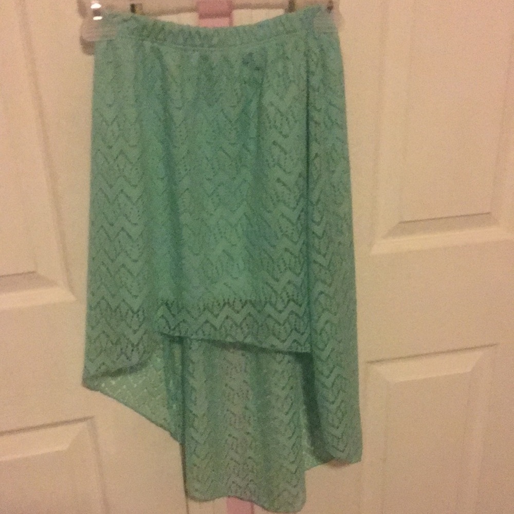 Turquoise skirt